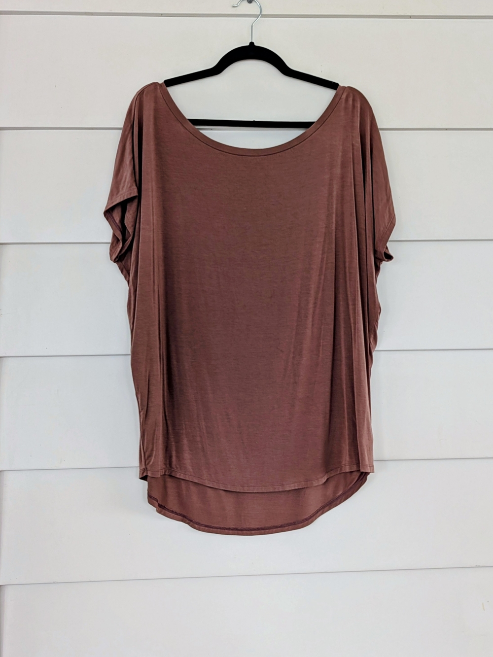 Express London Relaxed, Ultra Soft Jersey Top, L